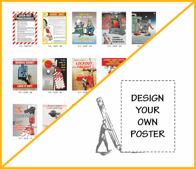 Choose a poster from our range to be customised or create from scratch