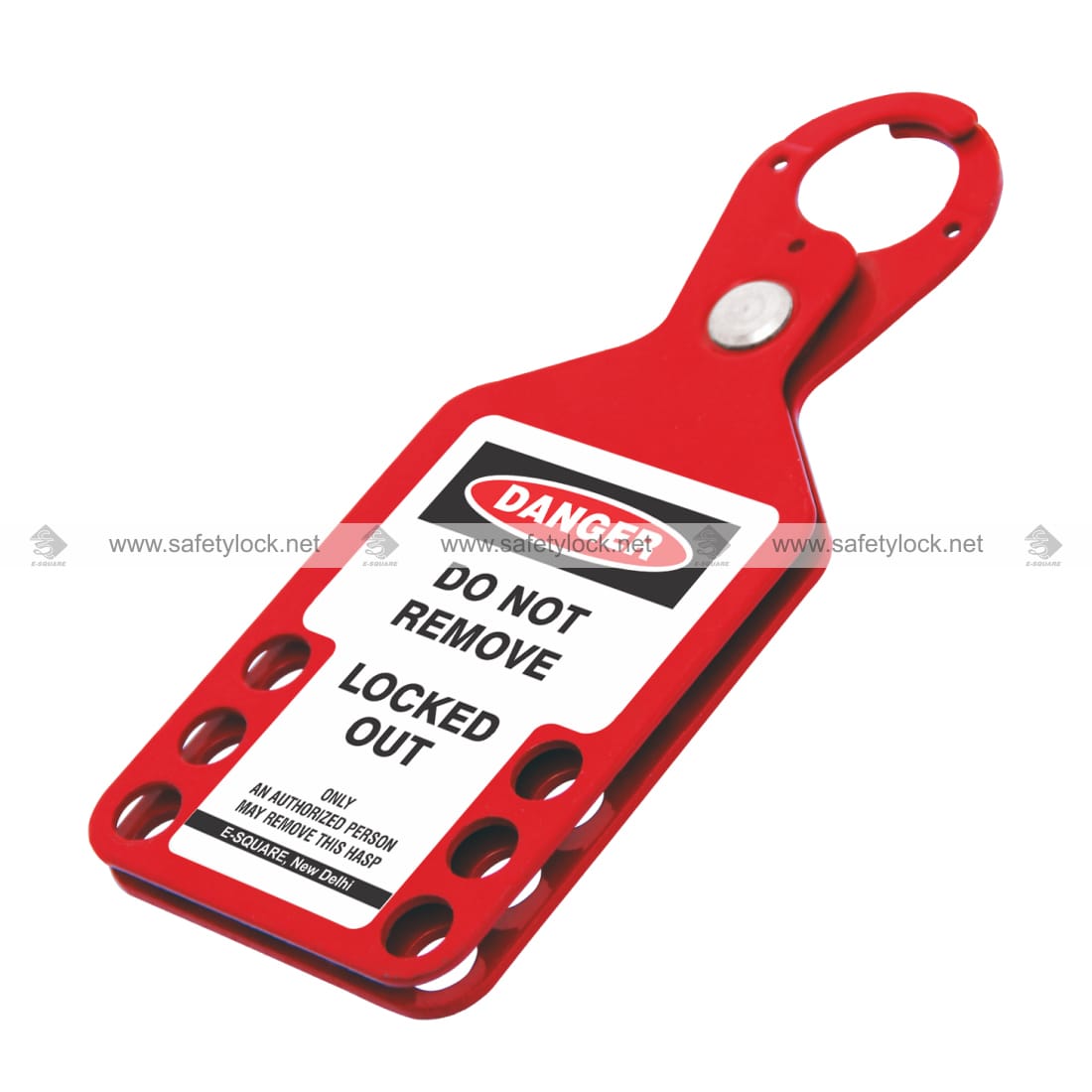 red color tago lockout hasp