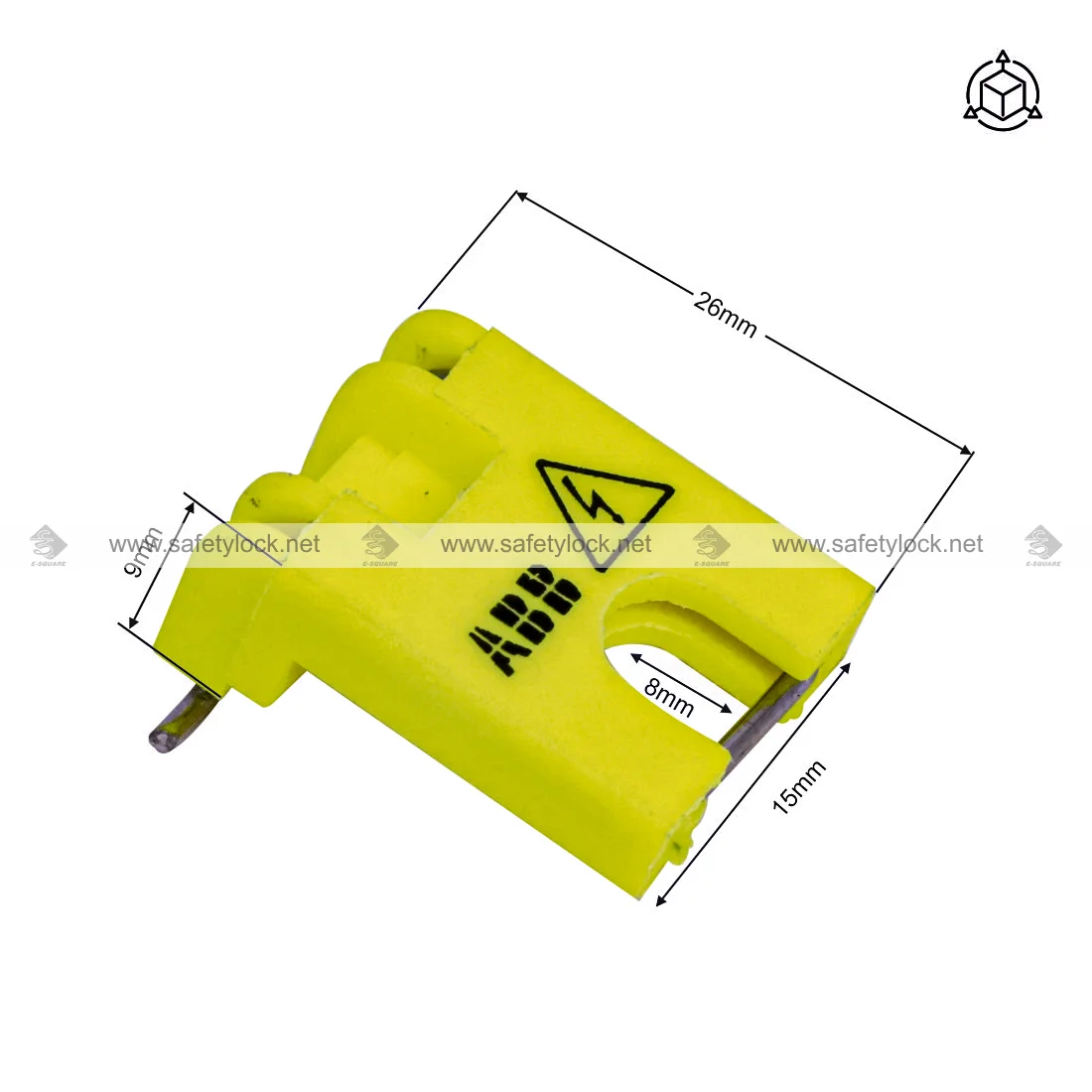ABB circuit breaker lockout device dimension