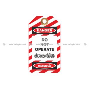 bilingual language lockout tags