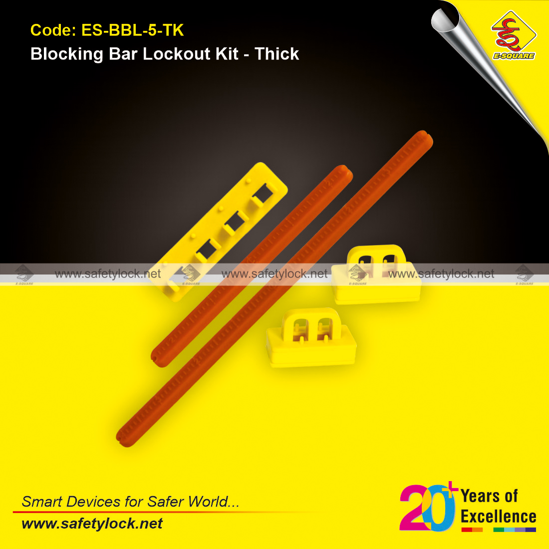 blocking bar lockout kit for electrical panel lockout