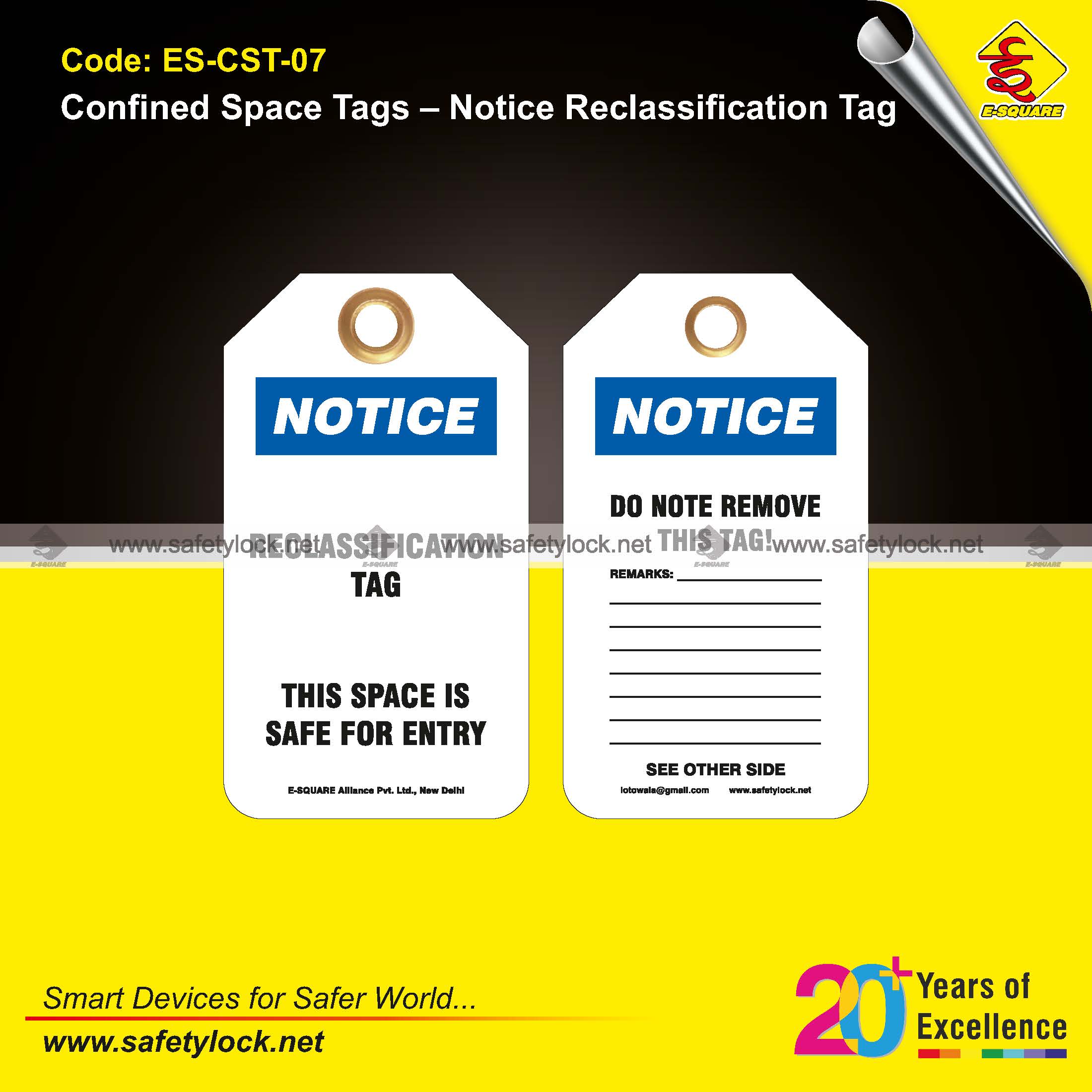 confined space notice tags