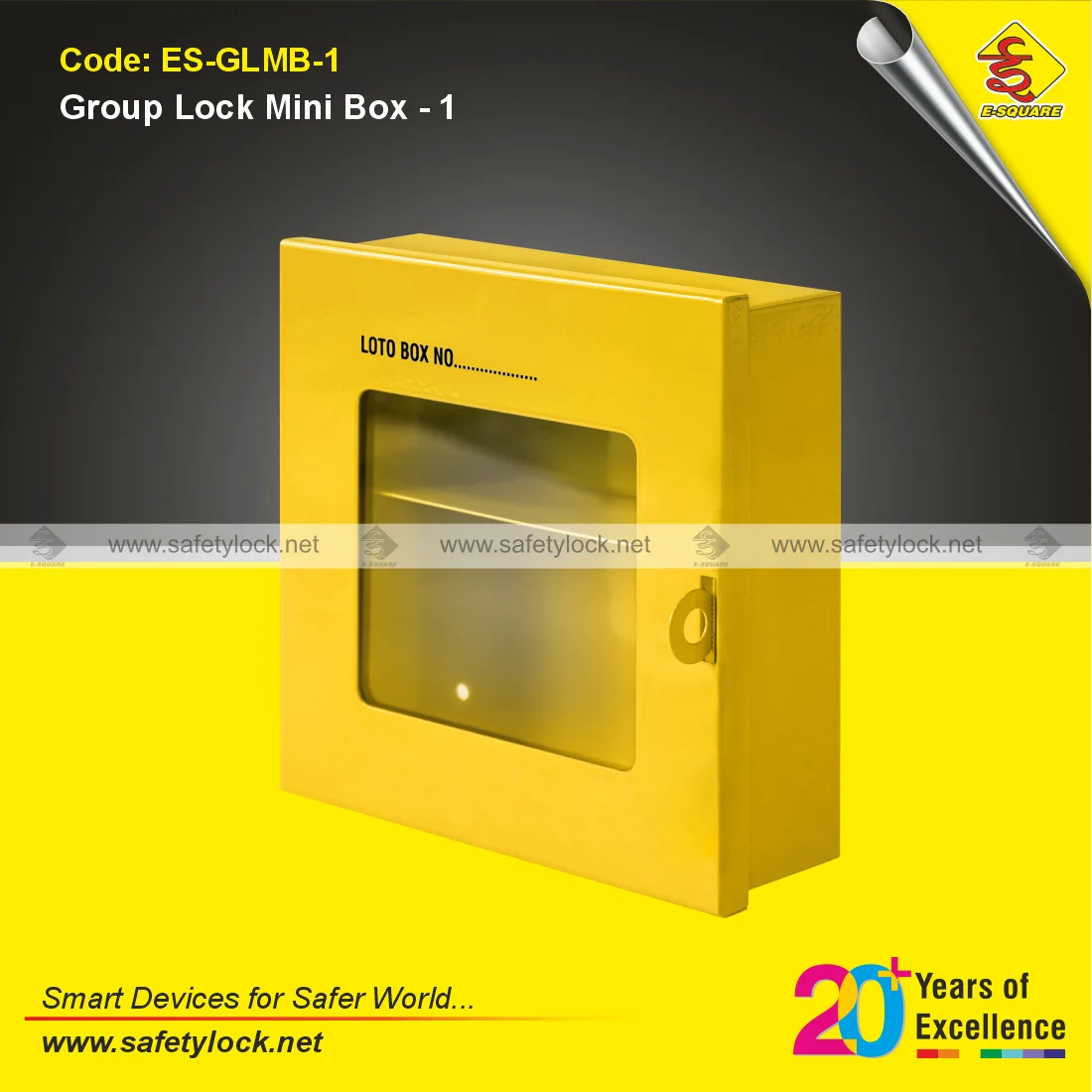 E-Square group lock mini box clear fascia