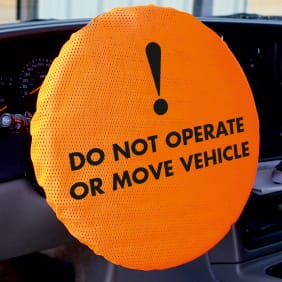 Elastic Fluorescent Steering Wheel Covers