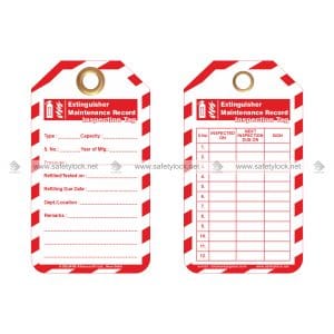 fire extinguisher safety tags