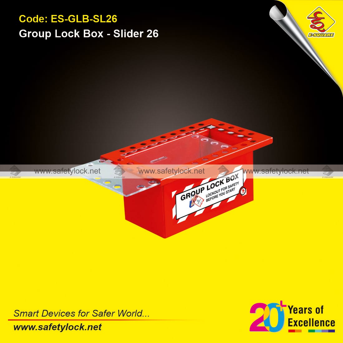 group lock box slider type clear fascia top