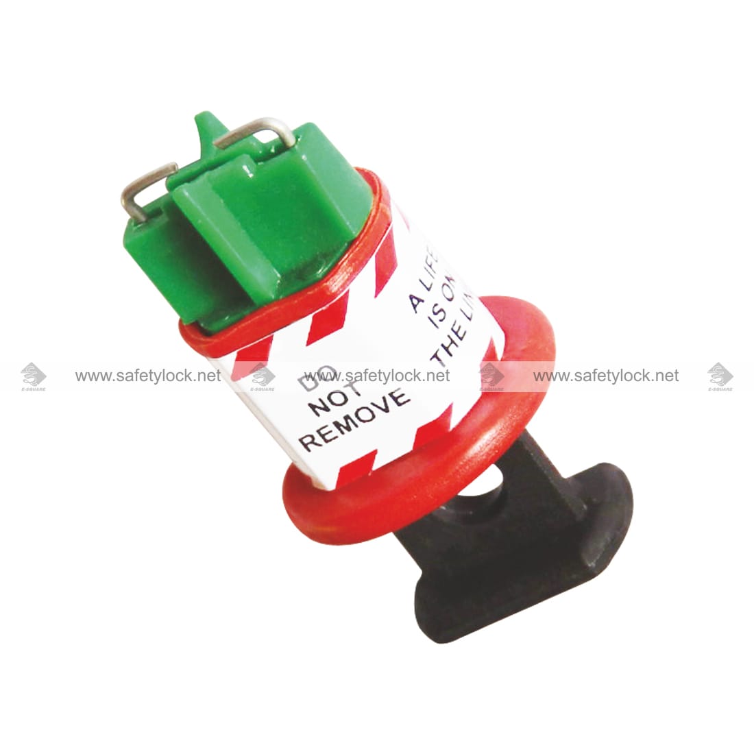 pin in circuit breaker lockout device