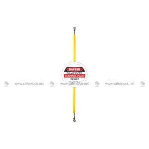 pole type barrier for confined space lockout