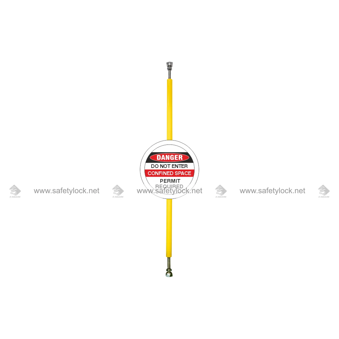 pole type barrier for confined space lockout