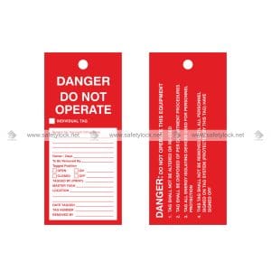 red color danger tags