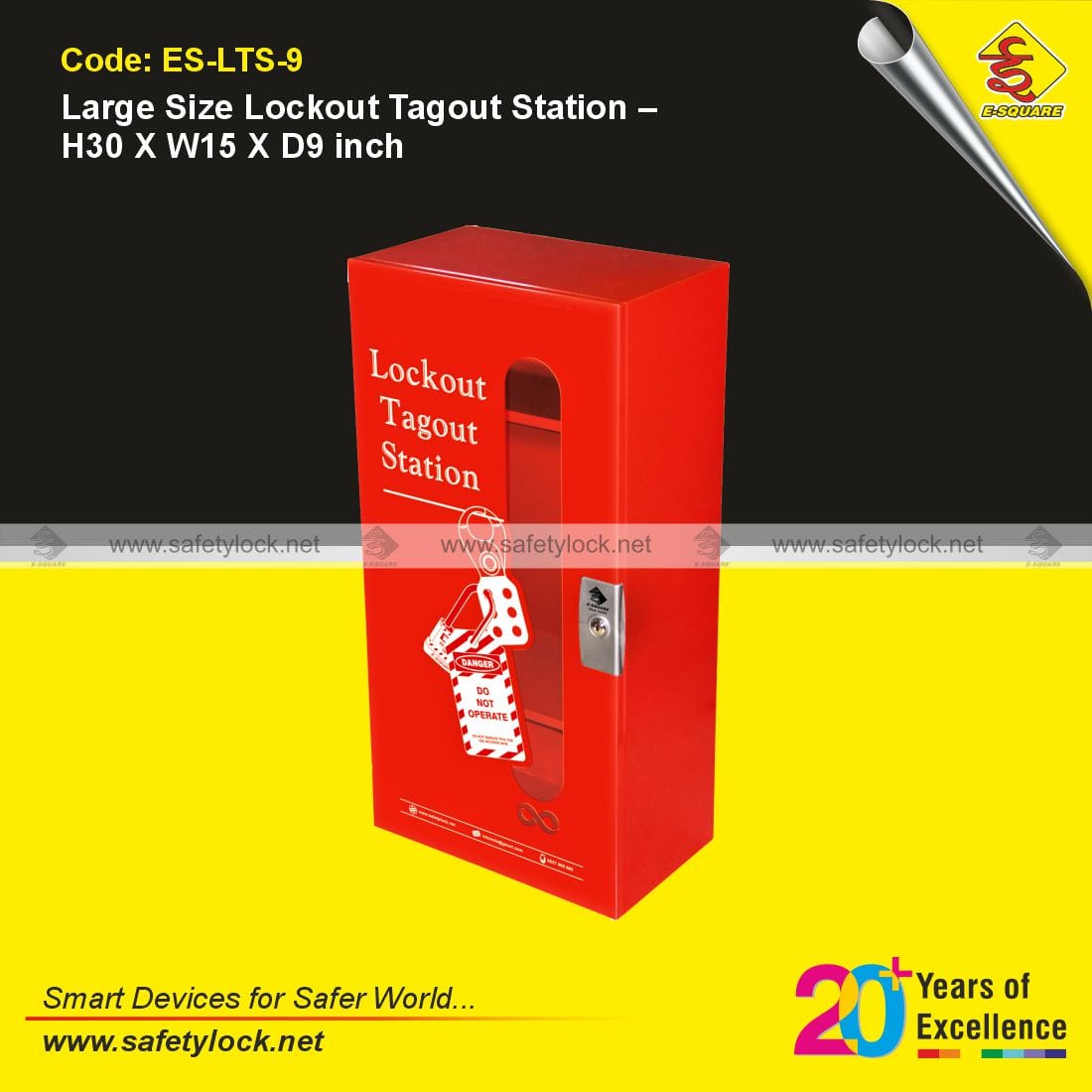 red color lockout tagout stations