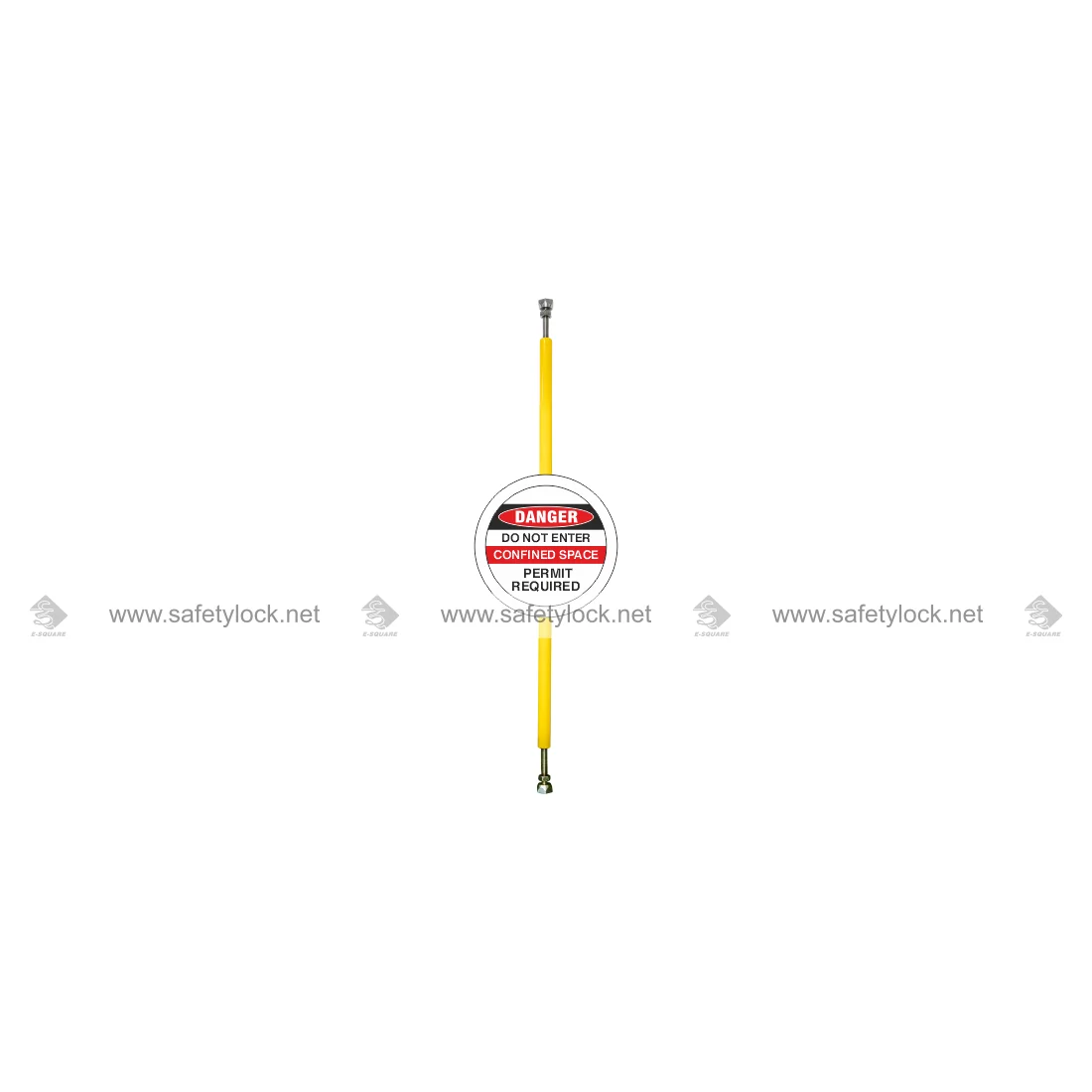 skirt barrier pole type for confined space