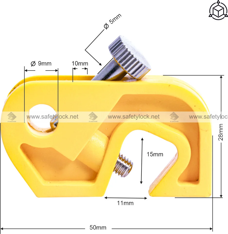 universal circuit breaker lockout device dimension