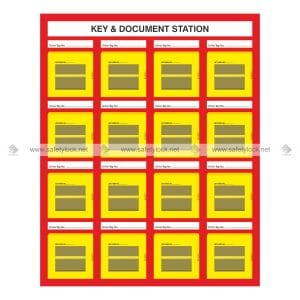 wall mounted lockout station for group lock box mini