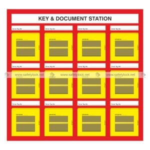 wall mounted station for 12 E-Square GLMB