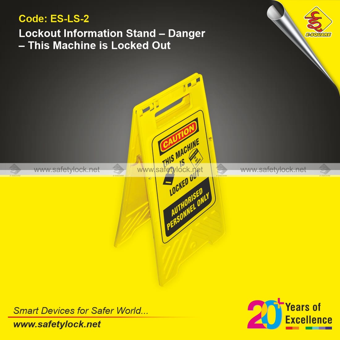 yellow color sign board and stand