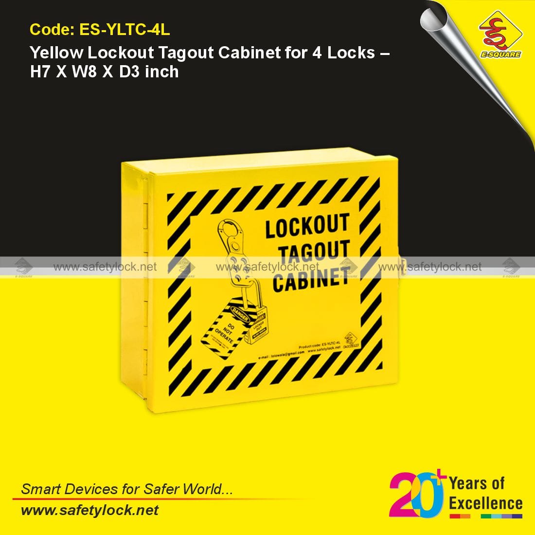 yellow LOTO cabinet manufacturer