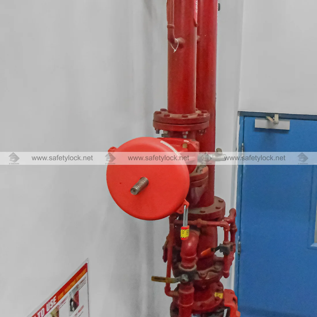 adjustable gate valve lockout with cutout installation