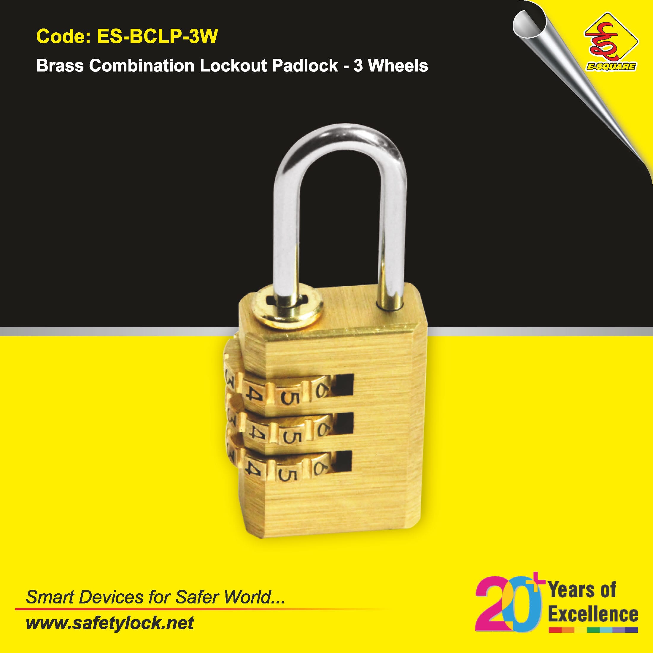 brass combination lock