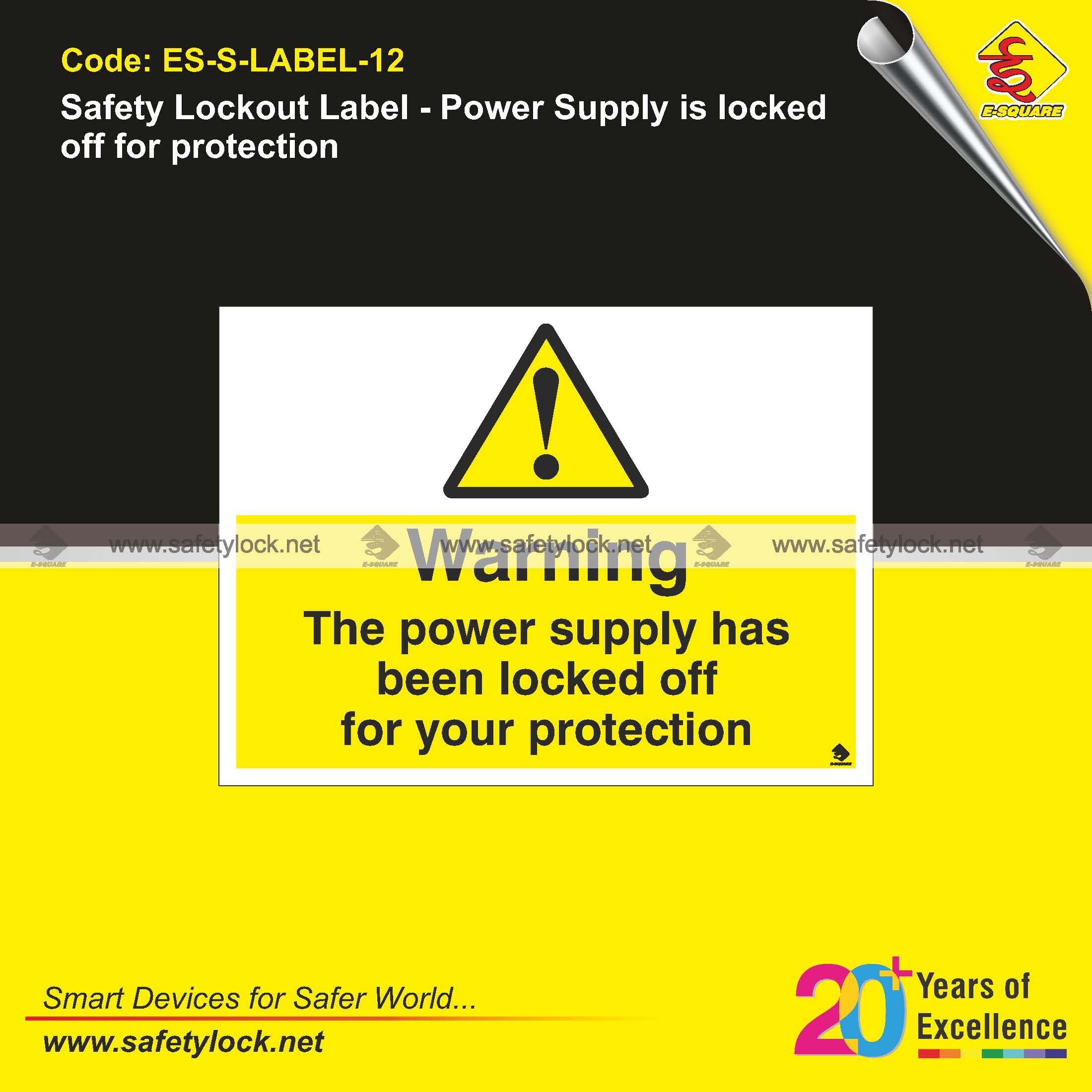 customised safety lockout labels