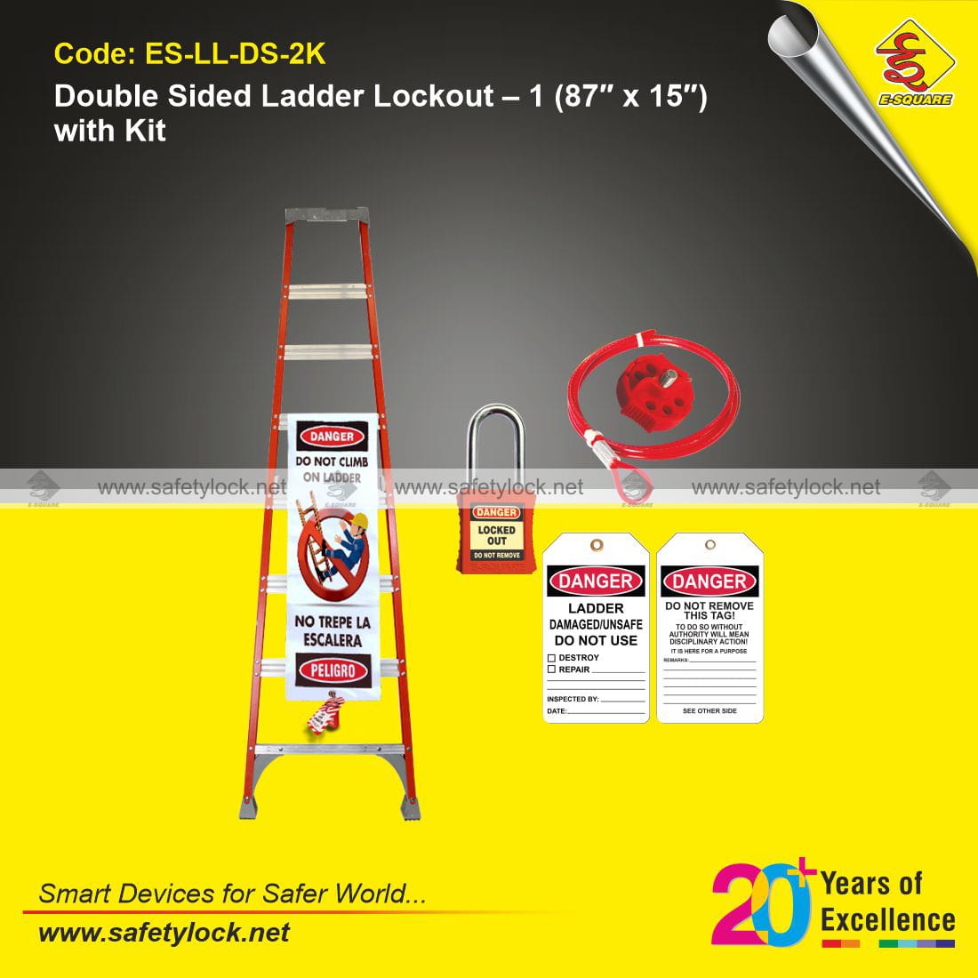 double sided ladder lockout cover kit