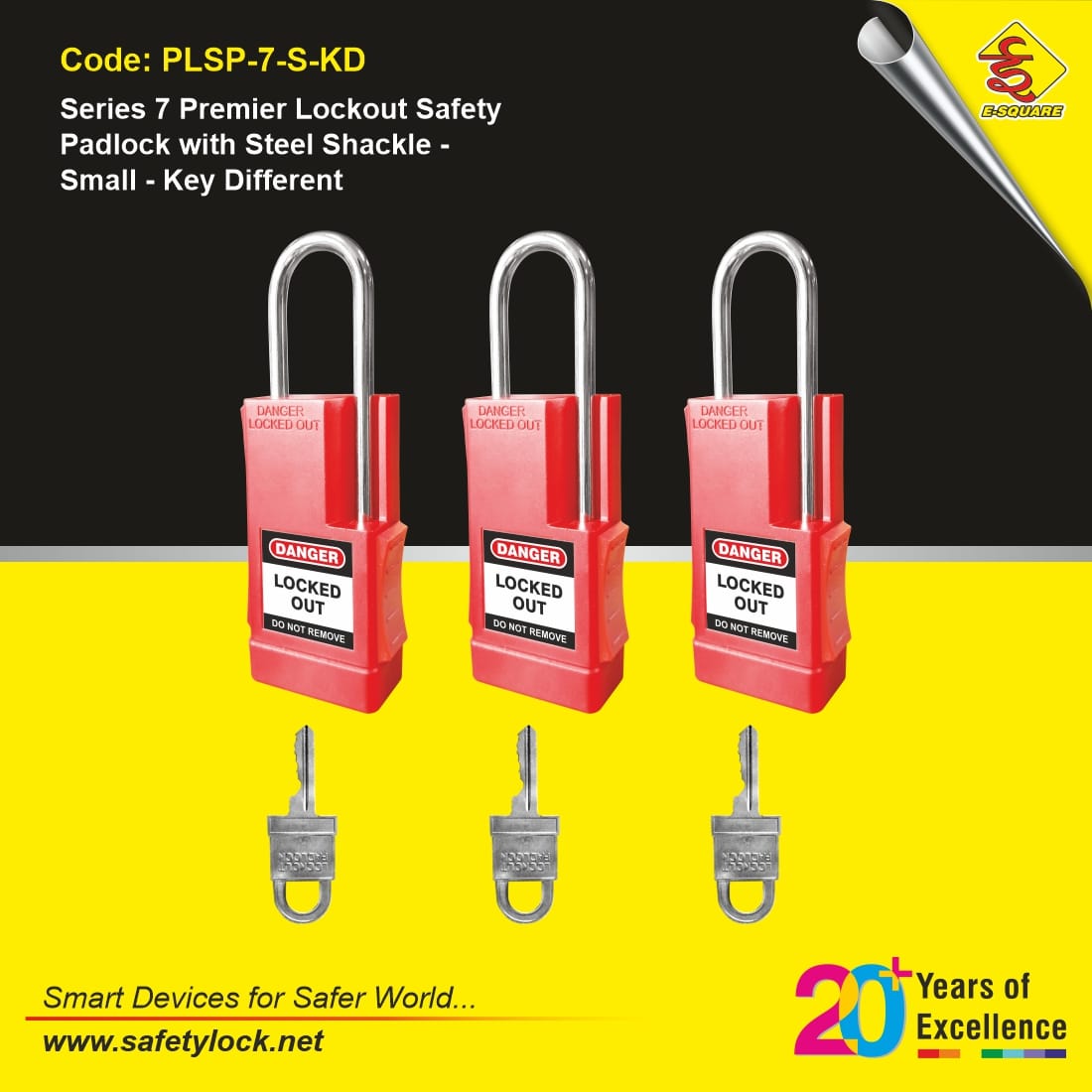 E-Square lockout tagout lock