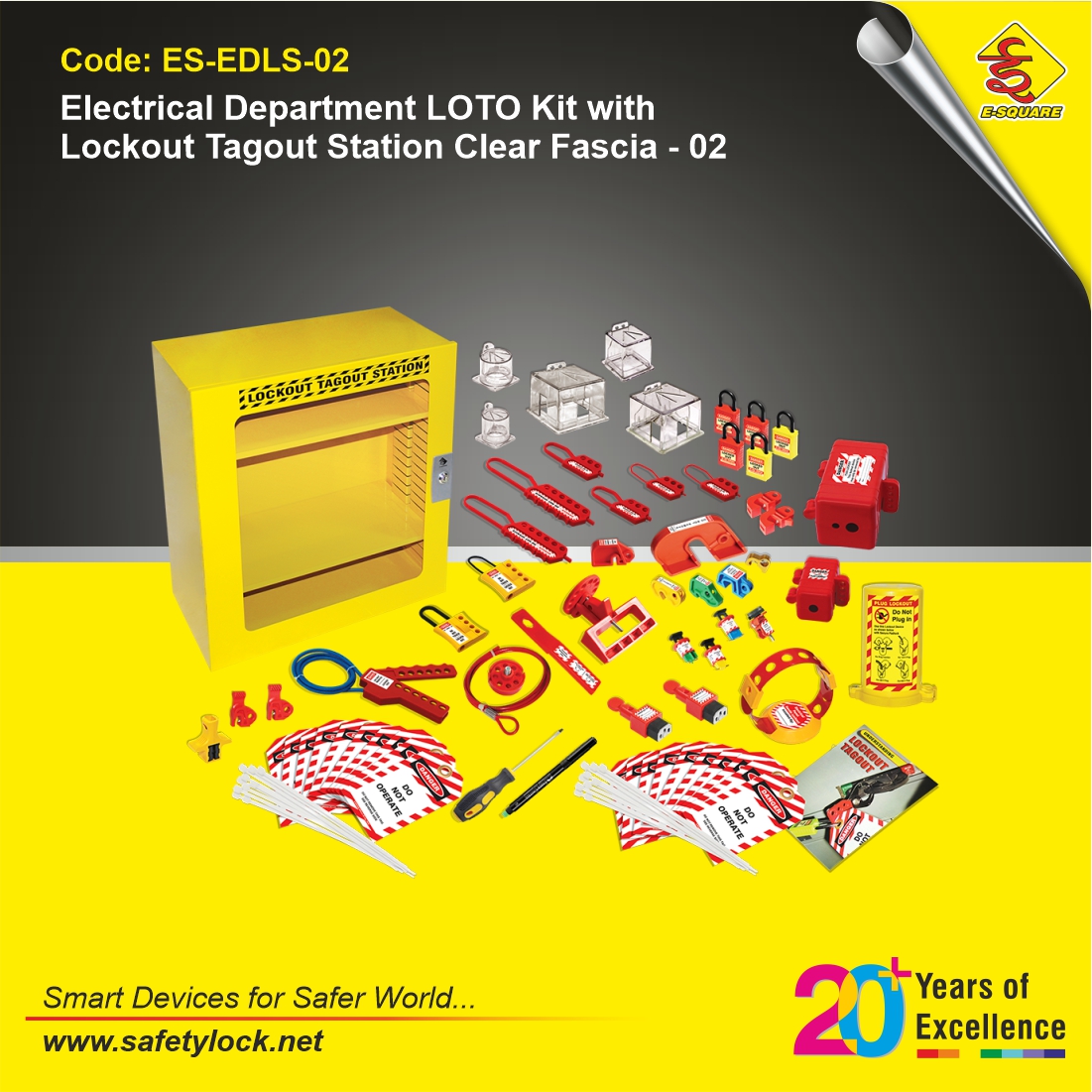 electrical lockout kit with LOTO devices