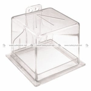 electrical panel lockout square box for switches with levers