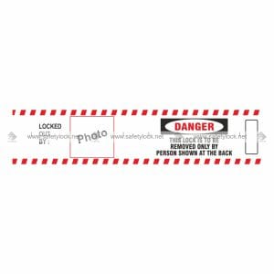 jacket padlock danger label