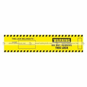 jacket padlock label