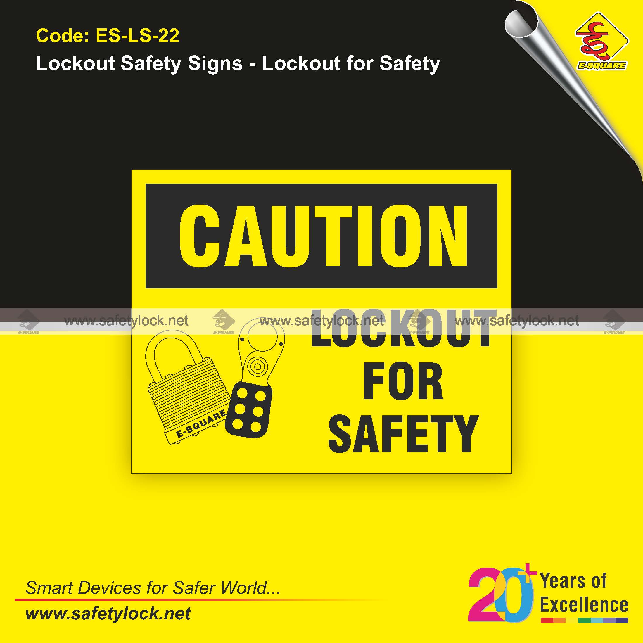 laminated vinyl lockout safety signs