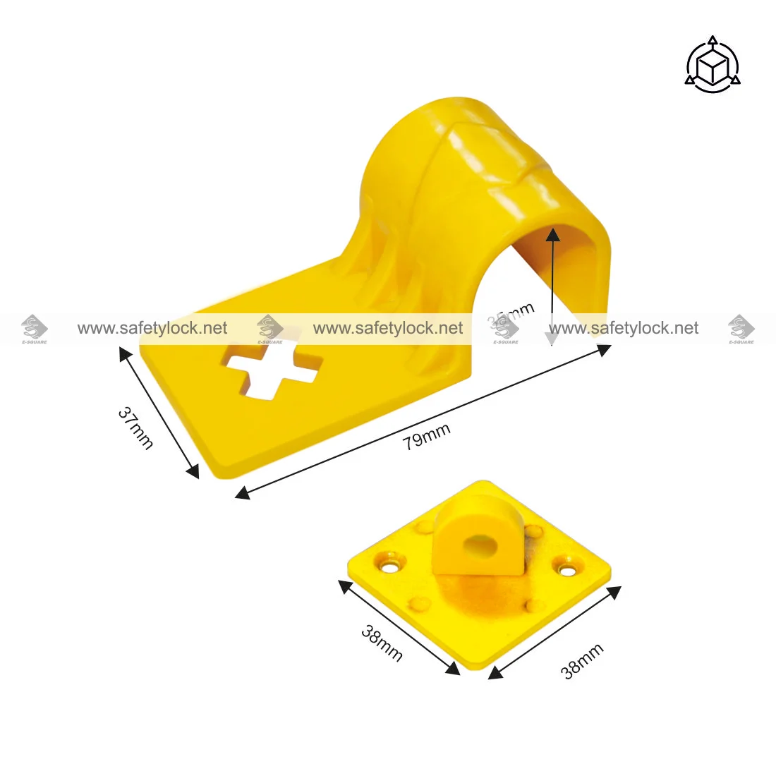 lockout gripper for electrical panel dimension