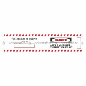 lockout jacket padlock label