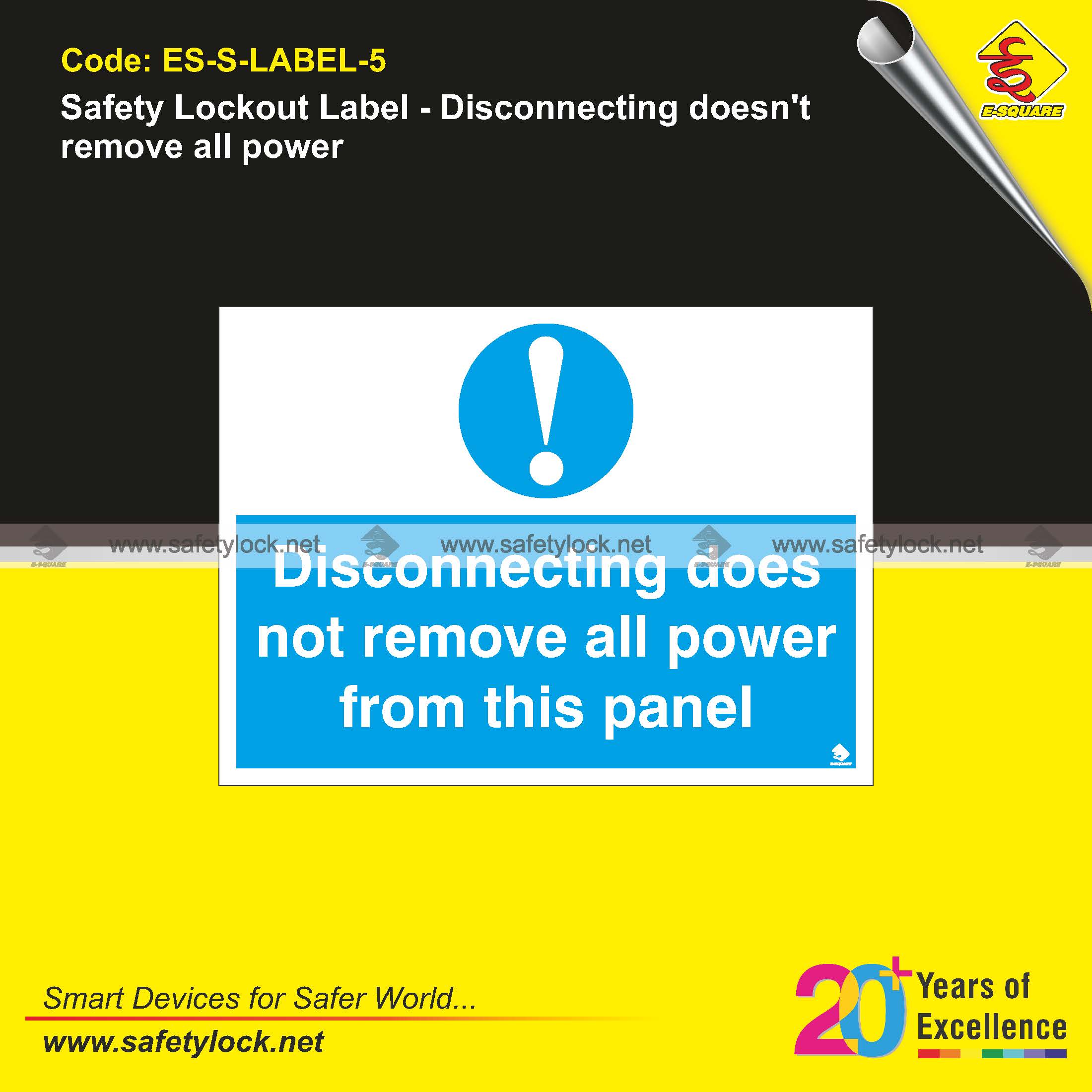 lockout labels with safety message