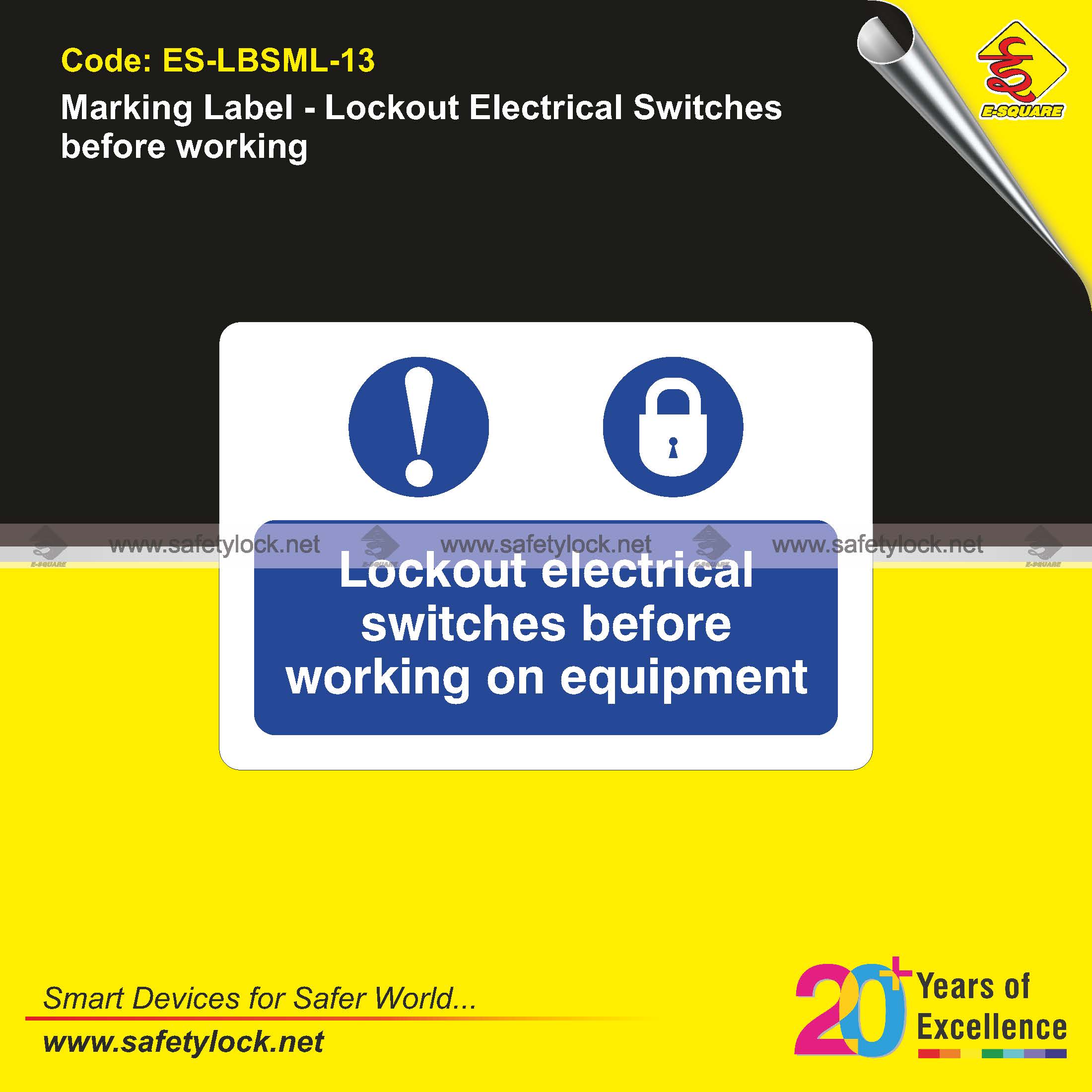 lockout marking labels for electrical department
