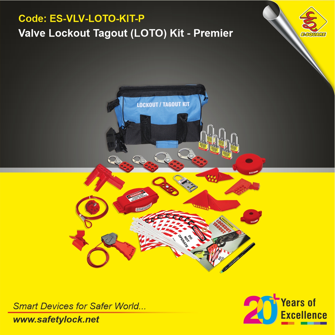 LOTO kit for valve lockout