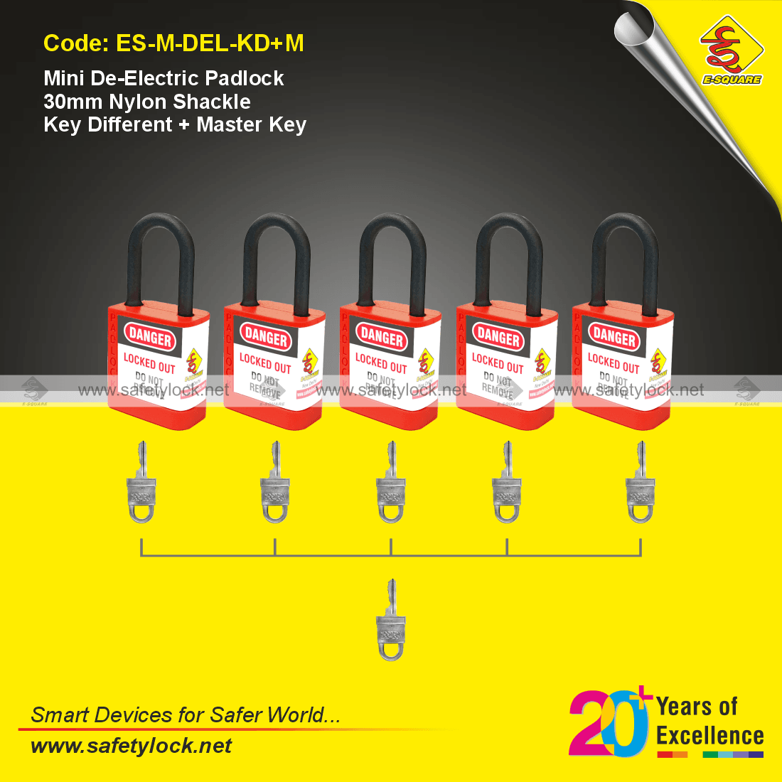 mini de-electric lockout safety padlock supplier