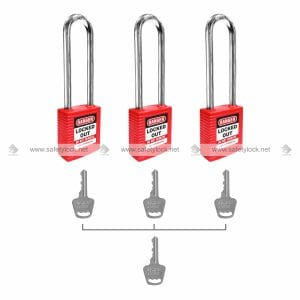 nylon body padlock with master key