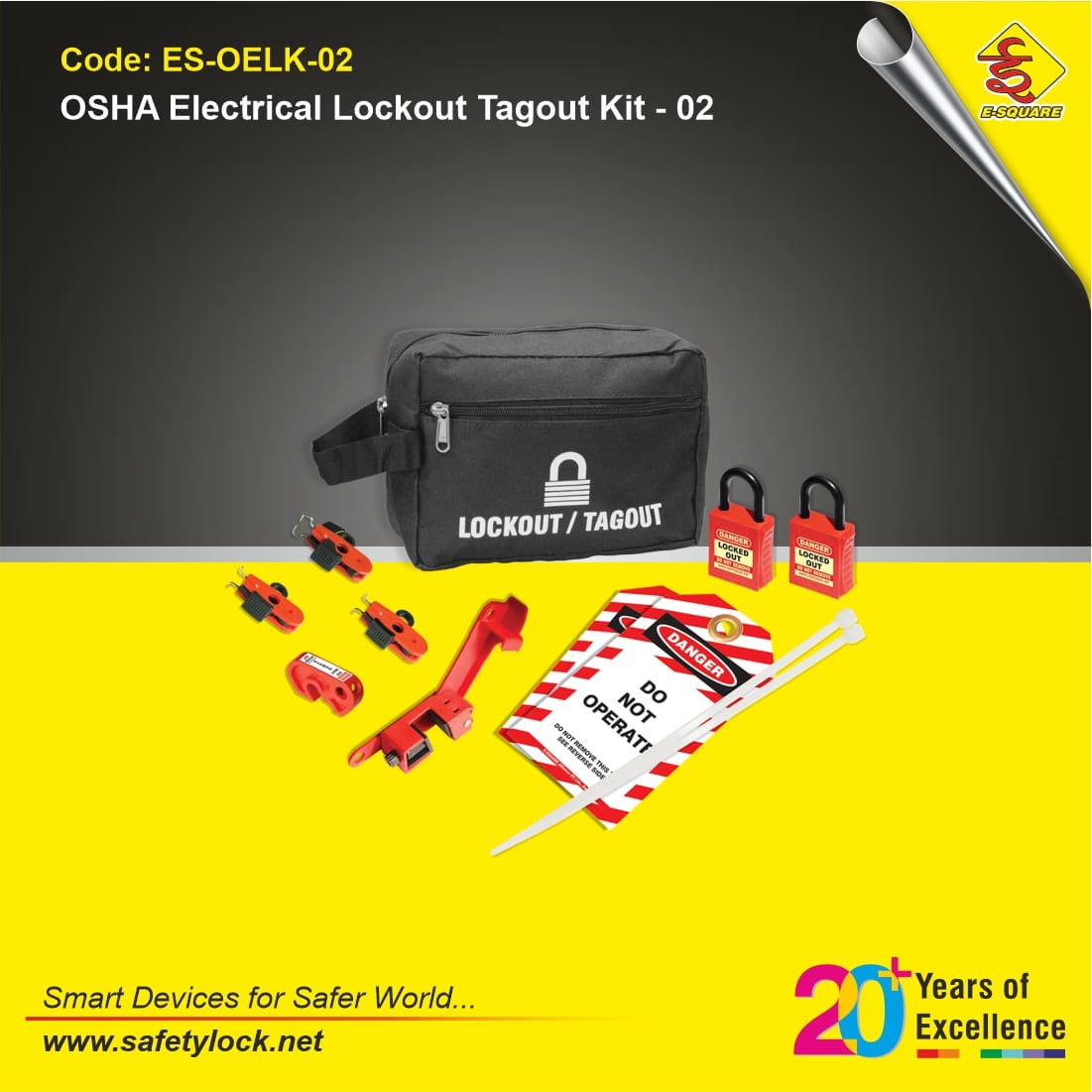 OSHA standard electrical LOTO kit