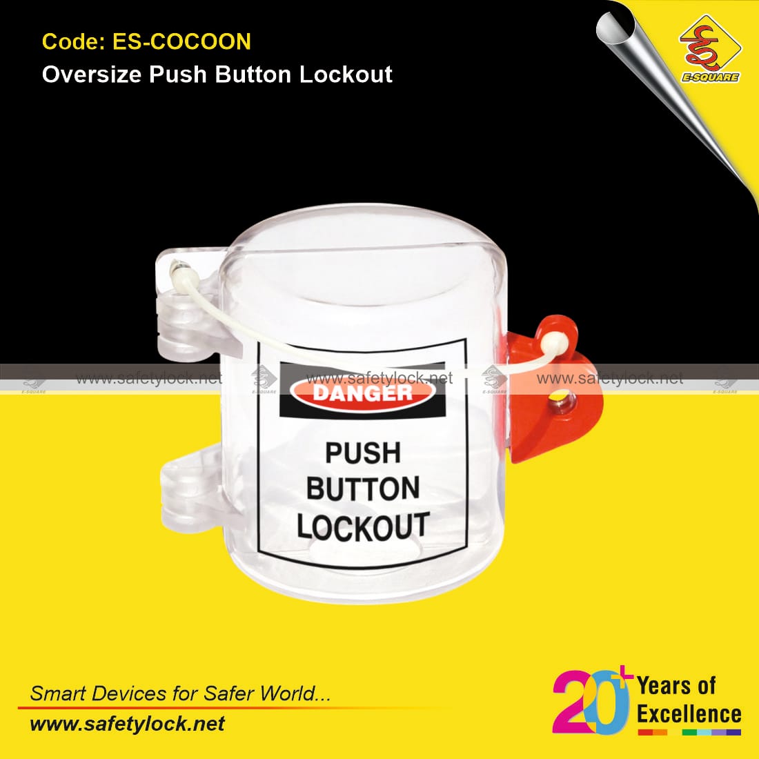 over size push button lockout tagout