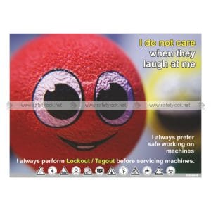 perform lockout tagout before service - Safety poster