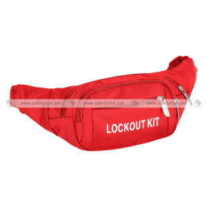 red colour lockout tagout waist pouch
