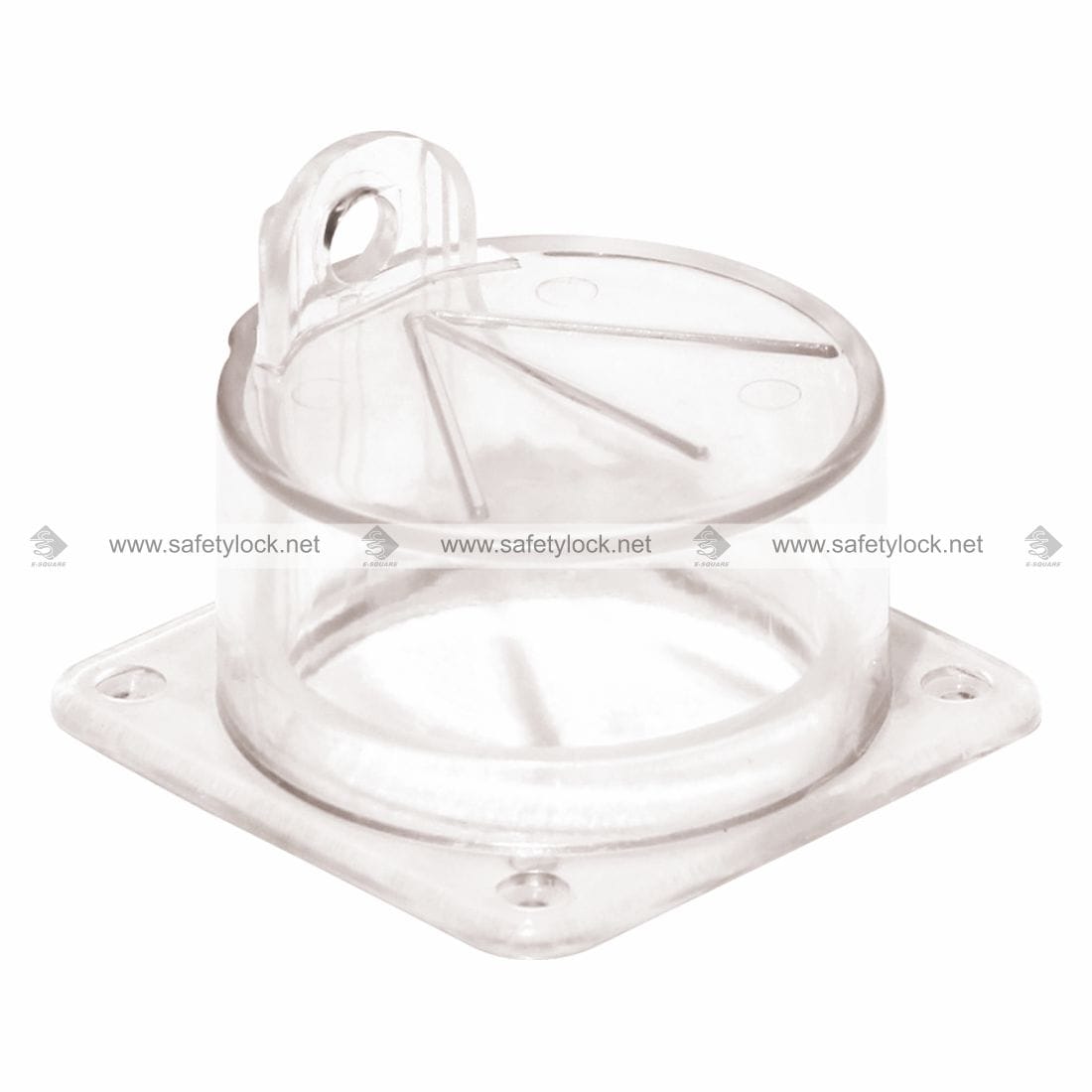 round and slim electrical panel lockout device