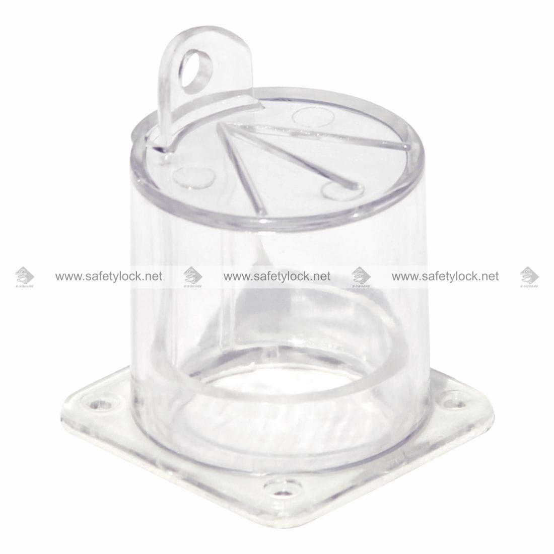 round electrical panel lockout device for electrical panel switches