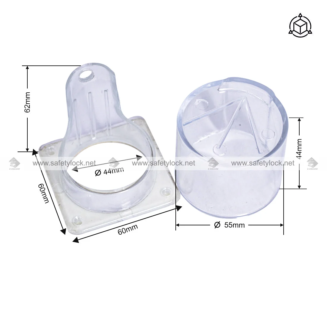 round electrical panel lockout tagout device dimension
