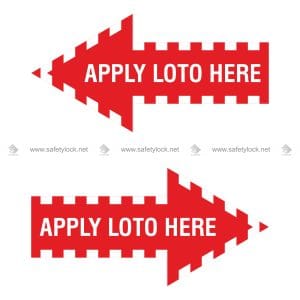 safety lockout arrow markers