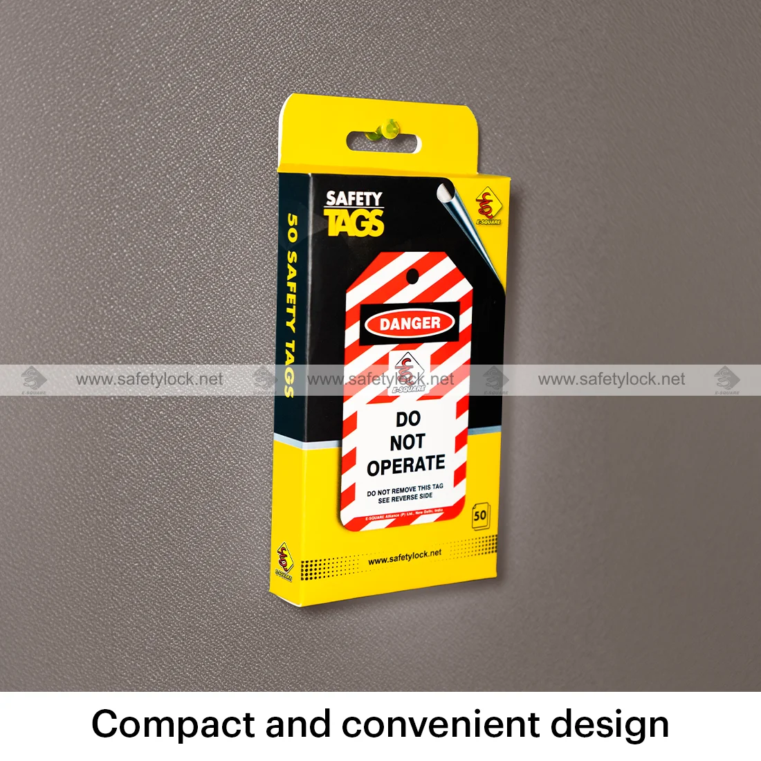 safety tag in a box convenient design
