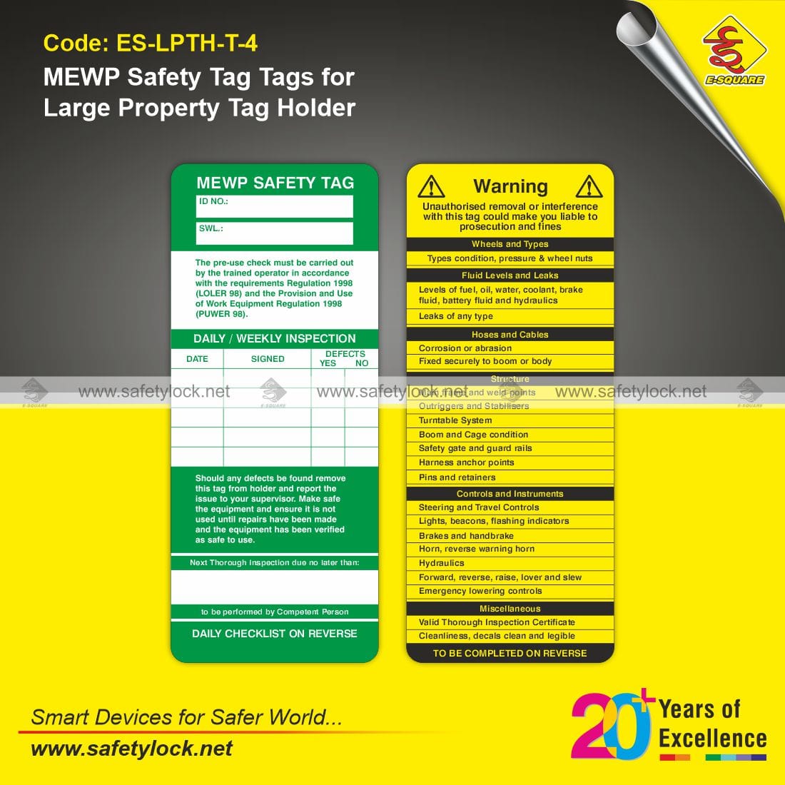 scaffolding tags for safety