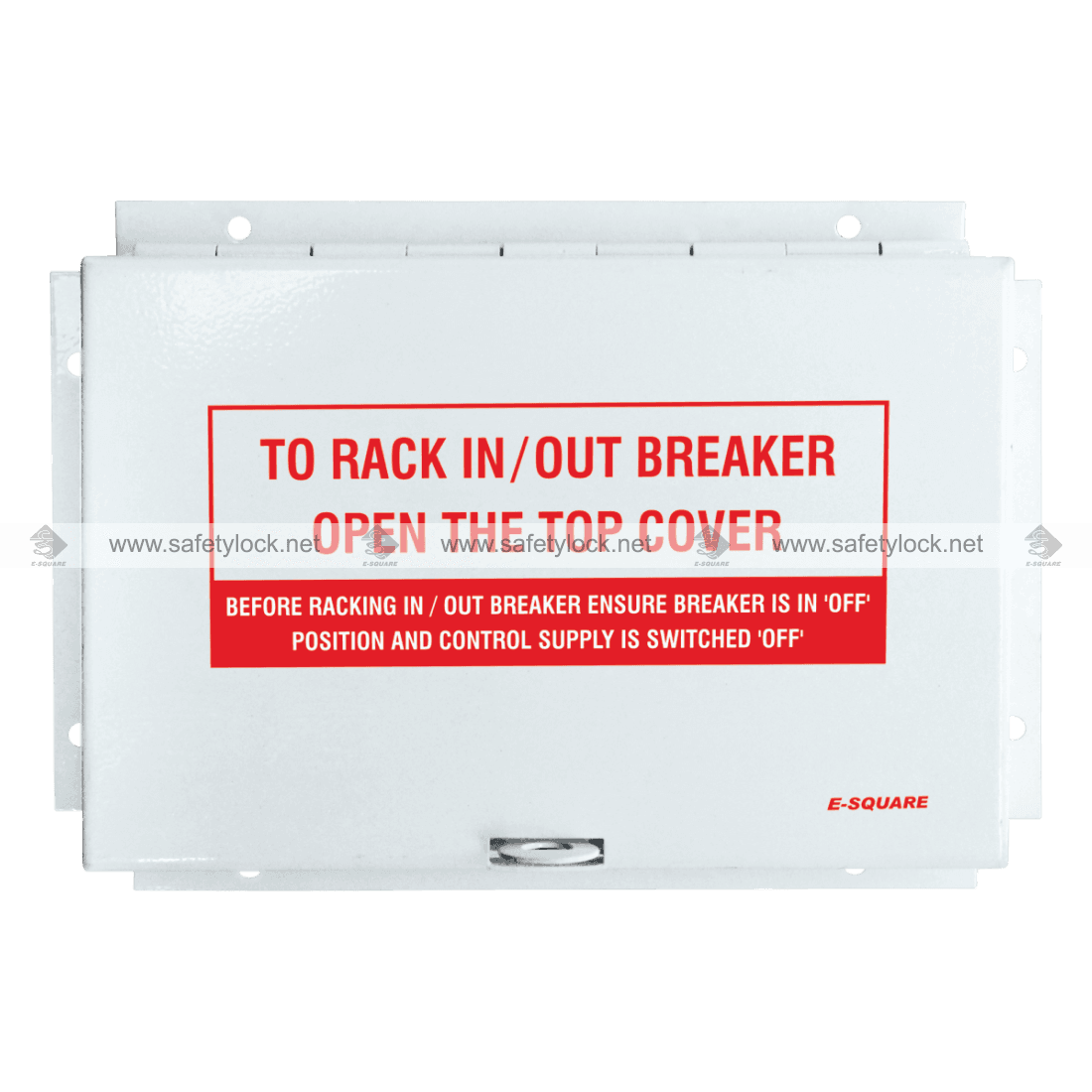 special metallic lockout box for electrical panel lockout