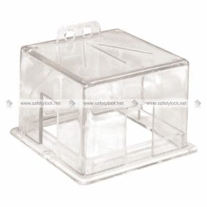 square box type electrical panel lockout device